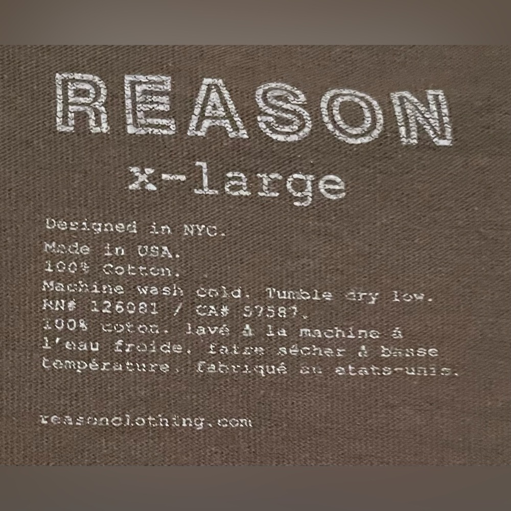 Reason Supply Corp Military Graphic T-Shirt XL - Picture 6 of 6